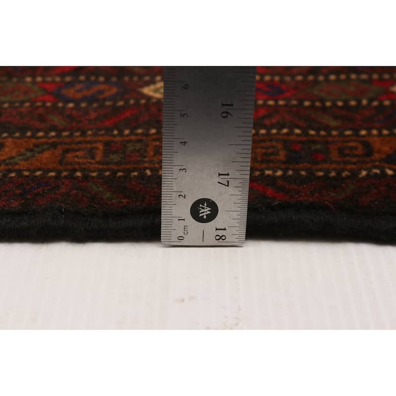 Teimani Red Rug 3'8" x 6'3" - 3'8 x 6'3