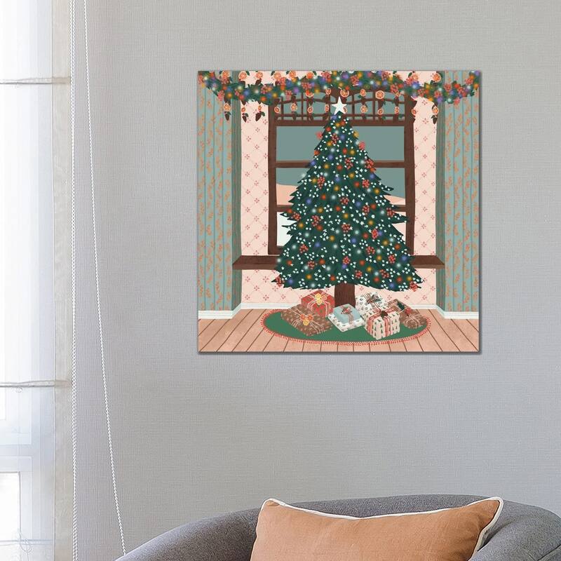 iCanvas "Merry Christmas" by Ceyda Alasar Canvas Print - 26x26x1.5