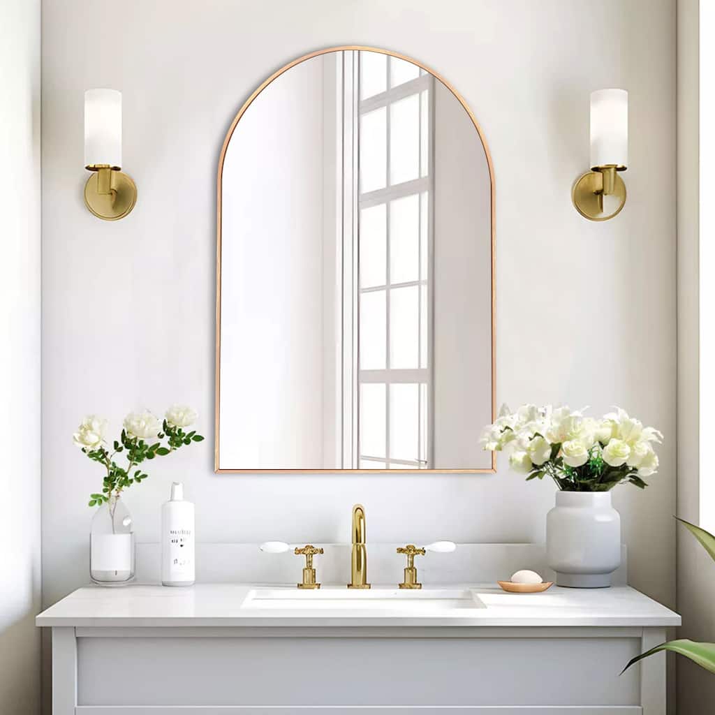 Modern Arch Bathroom Wall Mounted Vanity Mirror