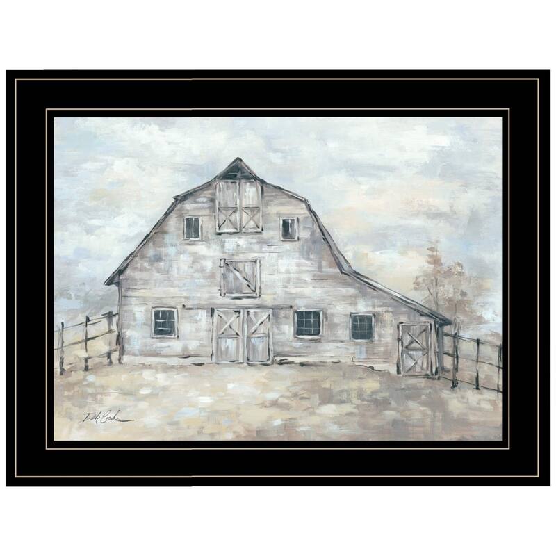 TrendyDecor4U Farmhouse "Rustic Beauty" Framed Print Wall Art by Debi Coules