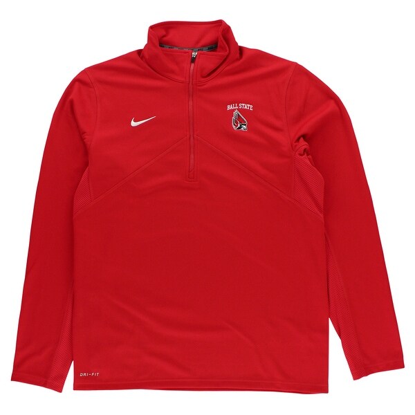 nike men's white quarter zip