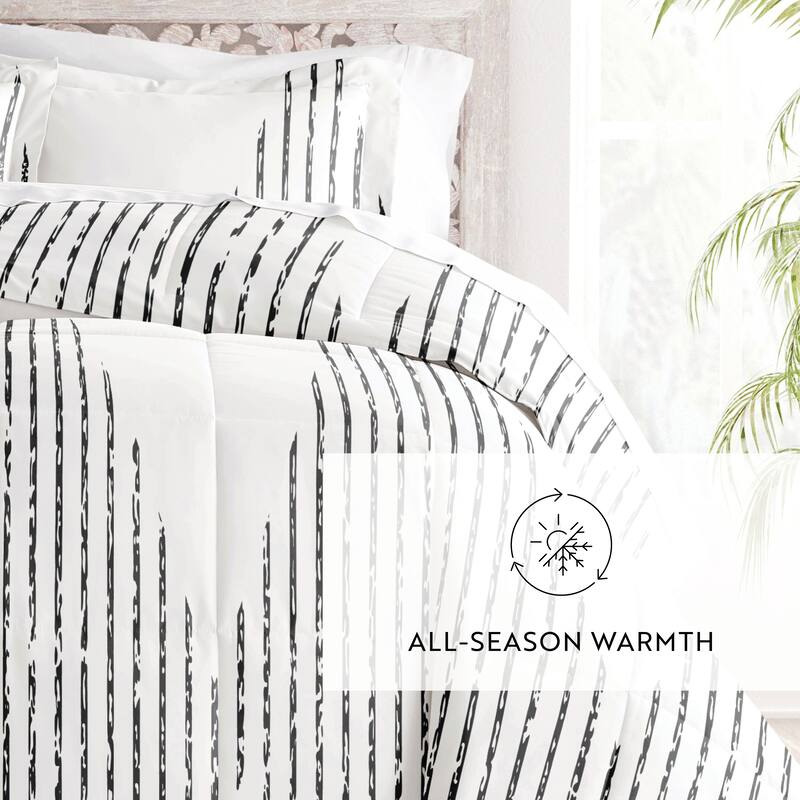 Becky Cameron Ultra Soft Diamond Stripe Down-Alternative Comforter