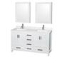 Option White / Giotto Quartz Top / Brushed Chrome