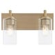 preview thumbnail 5 of 9, Quorum International 5200-2 Fallstaff 2 Light 15" Wide Vanity Light