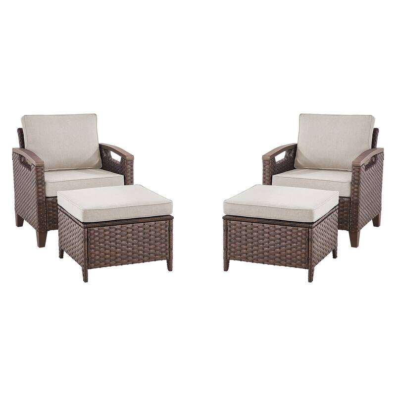 Pocassy Outdoor Club Chair with Cushion Set