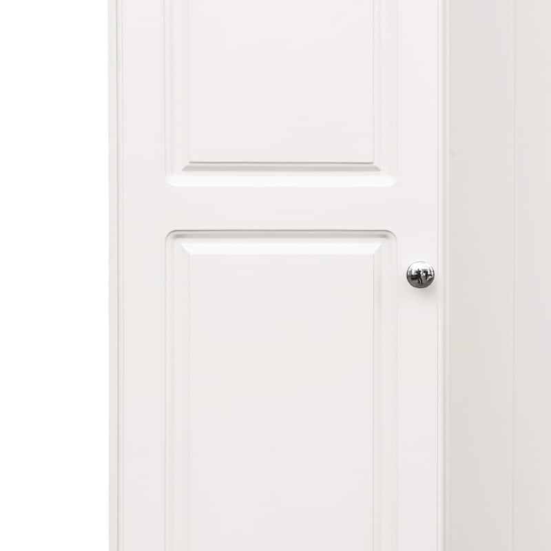 Shoe Cabinet with Flip-Up Bench, Adjustable Shelves and Hanging Hooks - 15.24"W x 47.24"H x 35.55"D