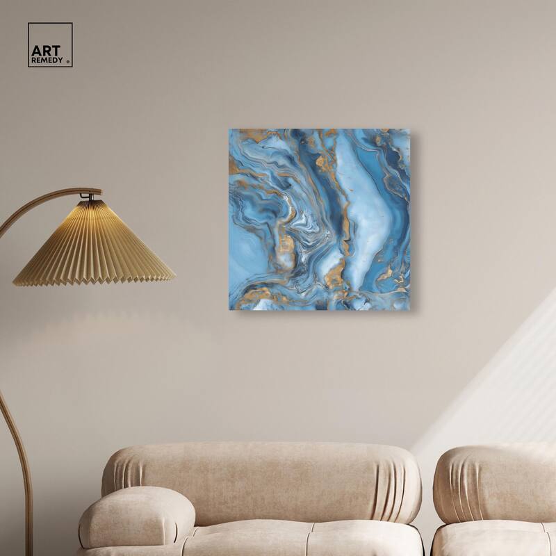 River Gold Canvas by Art Remedy, Gallery Wrapped