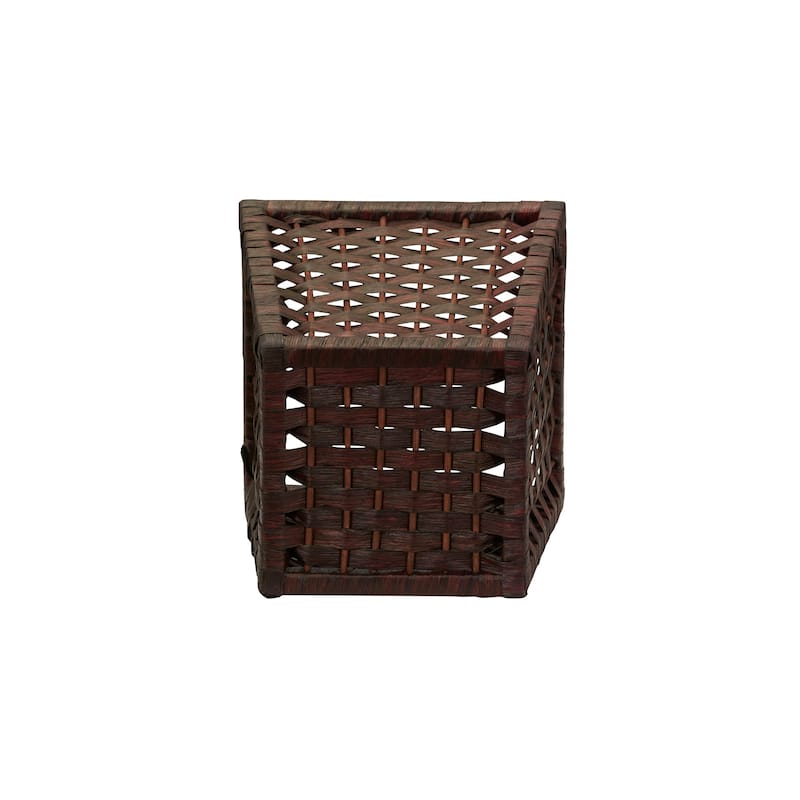 Household Essentials Paper Rope Wicker Waste Basket