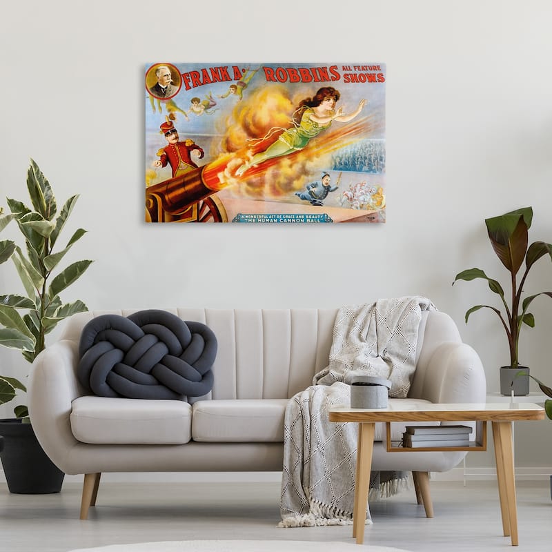 Stupell Great Bullfight Antique Advertisement Canvas Wall Art Design By Marcus Jules
