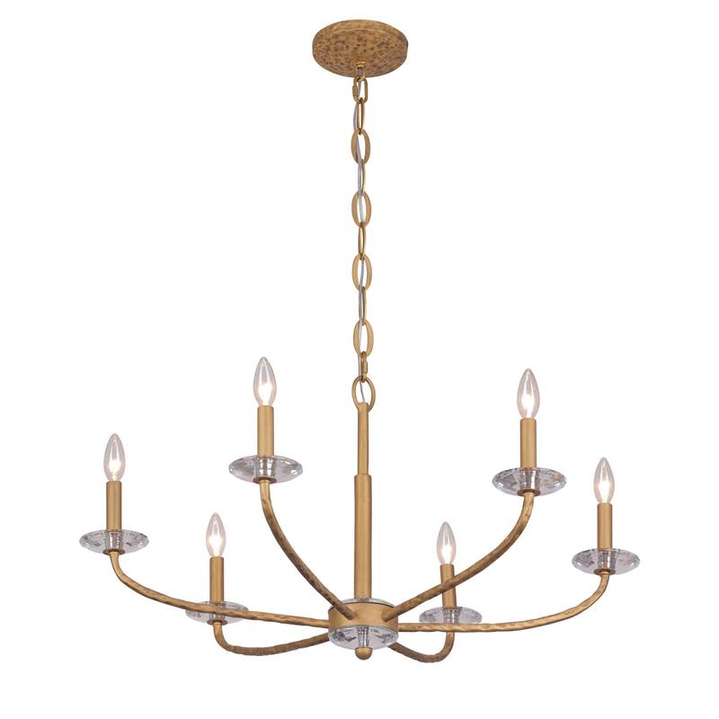 Minka Lavery 5286 Atella 6 Light 32" Wide Taper Candle Style