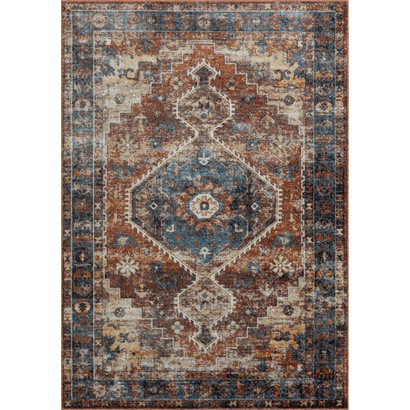 Distressed Area Rug - 8' x 10'