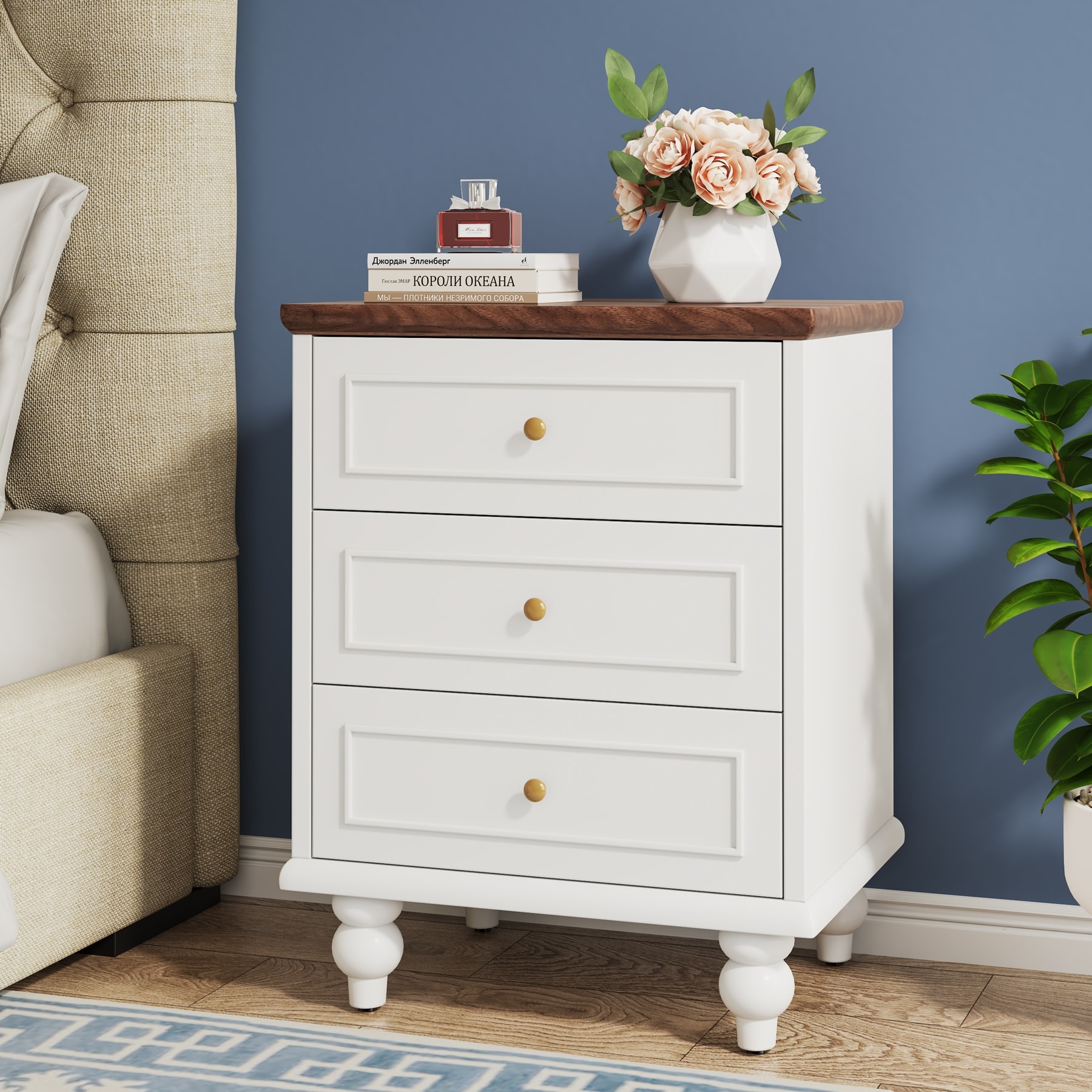 White 3 drawer Nightstands Bed Bath Beyond