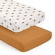 preview thumbnail 1 of 4, Sweet Jojo Designs Rainbow Vintage Boho Sun Boy Girl Gender Neutral 2 Pack Fitted Crib Sheets Orange Bohemian Minimalist Retro