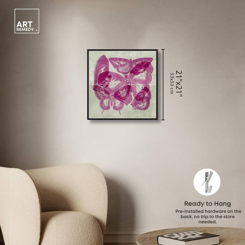 Fluttering Wings Canvas by Art Remedy