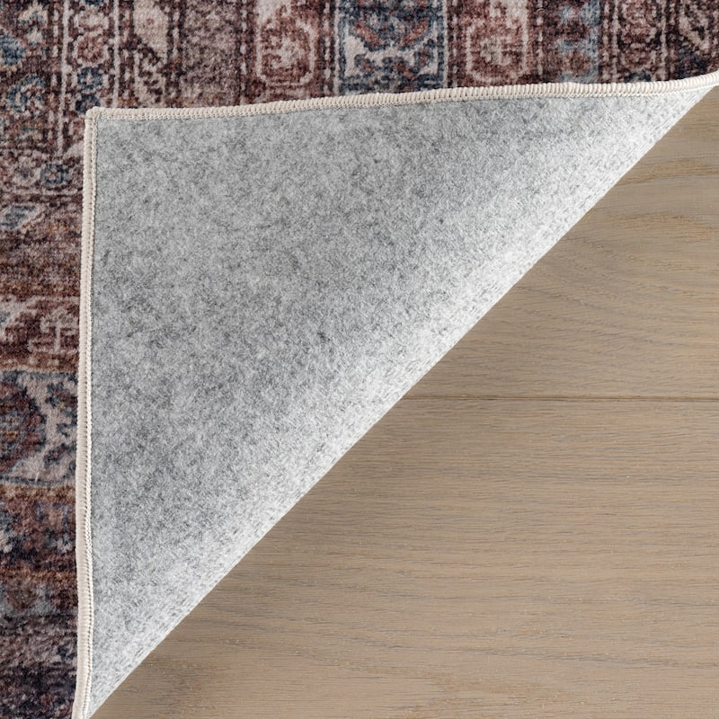 Nuloom Vionnet Bordered Traditional Washable Area Rug