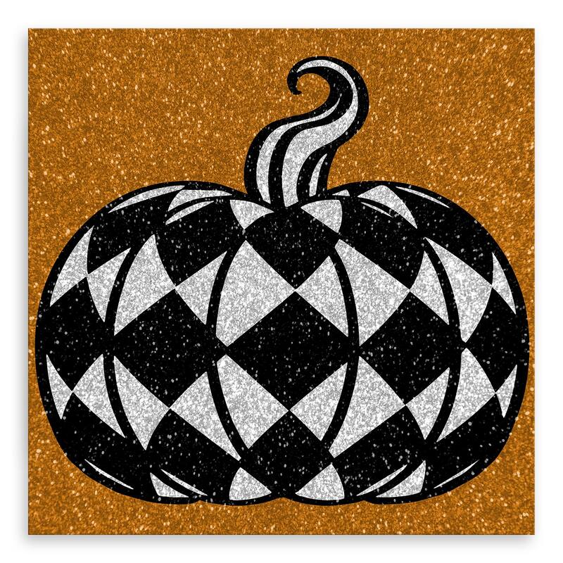 ChiChi Décor 'Glamoween Pumpkin III' Halloween Canvas Wall Art