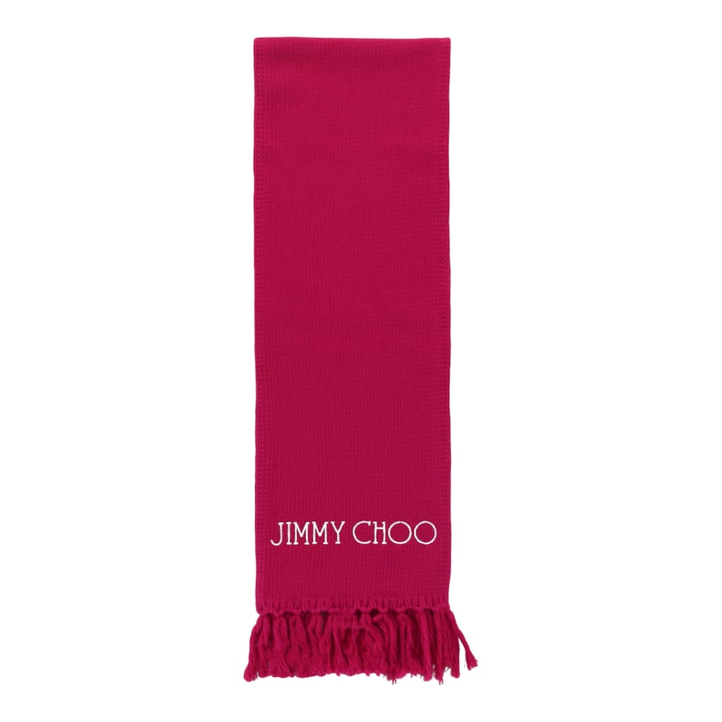 Jimmy Choo Wool Logo Scarf