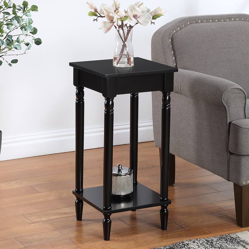 End Table with Shelf, Two Tier Storage Side Table with Sculpted Legs for Living Room, Bedroom or Reading Nook - 14