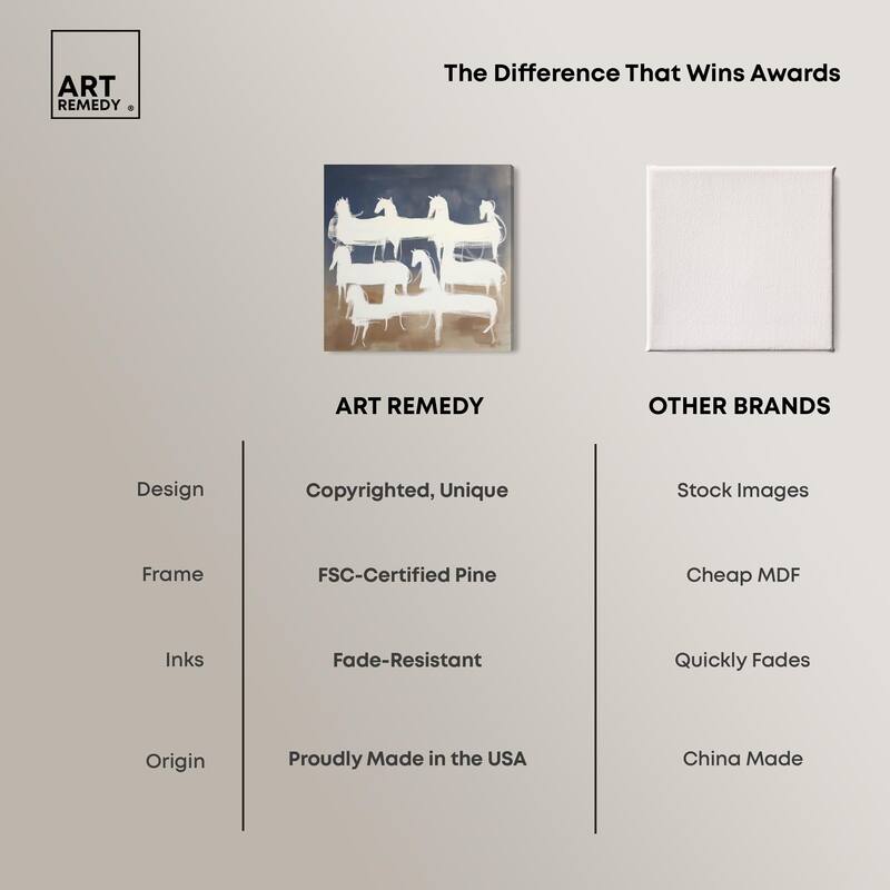 Phantom Herd Canvas by Art Remedy, Gallery Wrapped