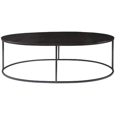 Uttermost 25152 Coreene 48"W Oval Modern Industrial Cocktail Coffee