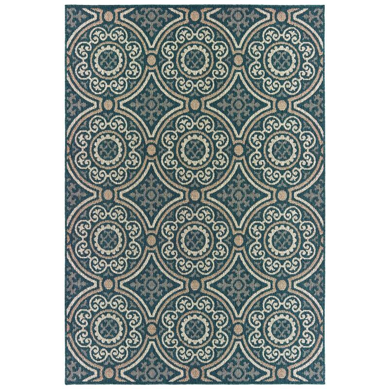 Vista Home Higgins Panel Medallion Indoor/ Outdoor Area Rug by Havenside Home