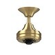 preview thumbnail 1 of 7, Fanimation Spitfire Indoor/Outdoor Ceiling Fan Motor with Remote - Brushed Satin Brass