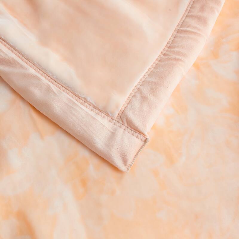Reversible 10.5 Pounds Plush Fleece Blankets, 2 PLY A&B Design 87" x 95" Bed Blankets for Winter