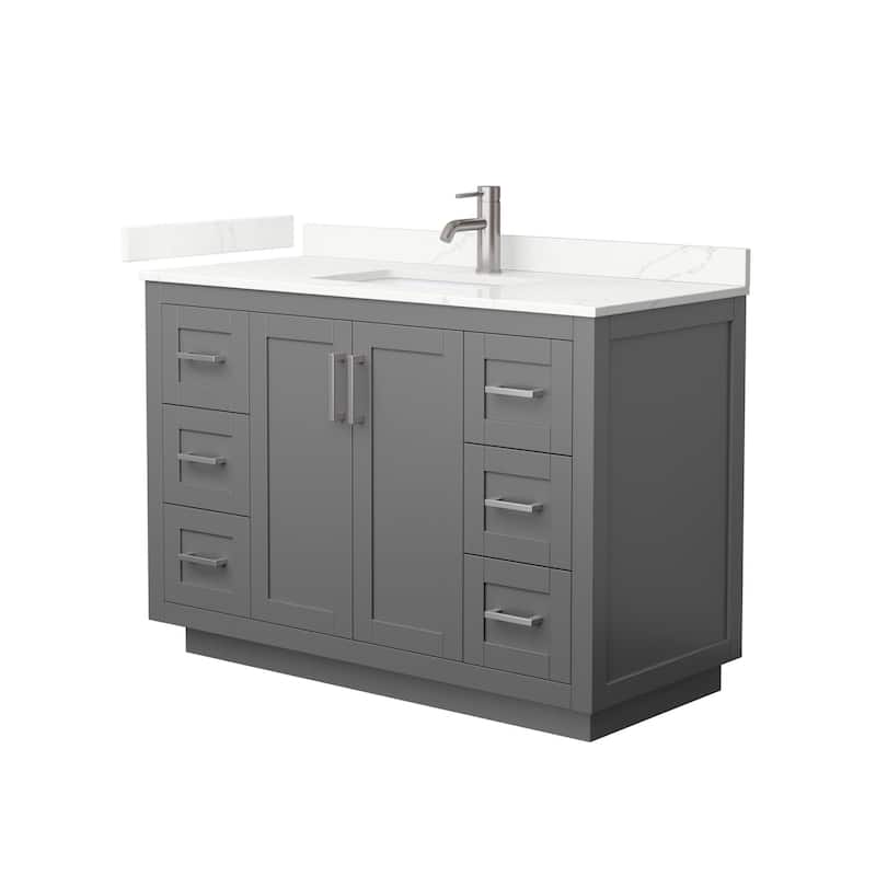 Wyndham Collection WCF292948S-QTZ-UNSMXX Miranda 48" Free Standing