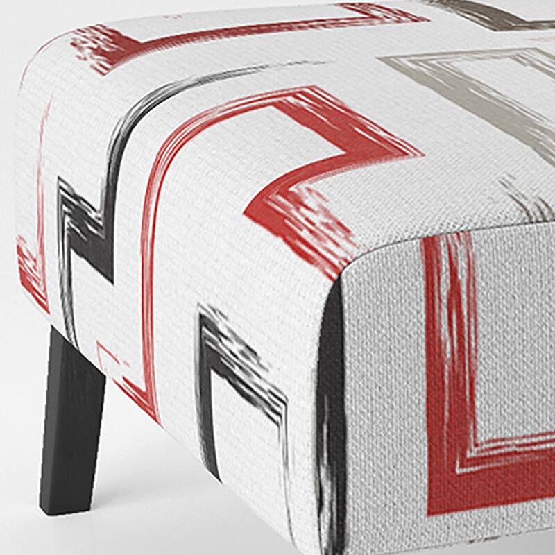 Designart "Multicolor Trendy Geometric " Upholstered Patterned Accent Chair and Arm Chair