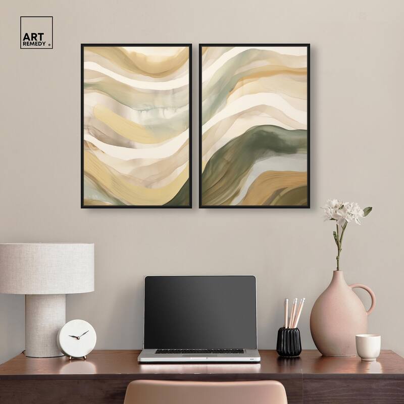 Dunes of Time I Canvas Set of 2 by Art Remedy