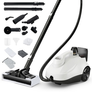 Gymax 1800W Multi-Purpose Steam Cleaner w/ Trigger Lock Wheels