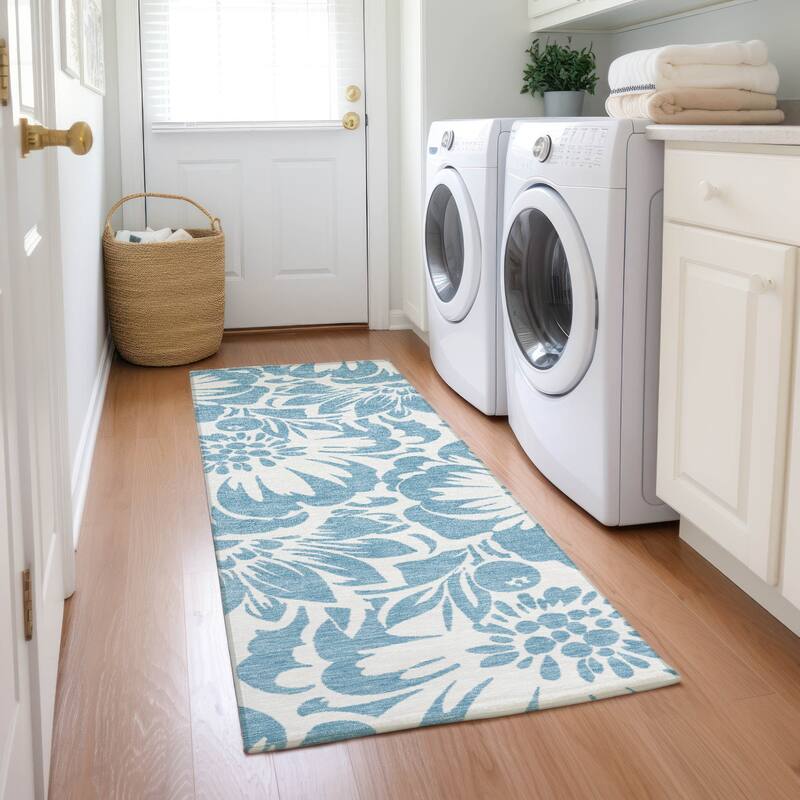 Alnane Botanic Elegance Weather Resistant Classic Meets Modern Outdoor Rug