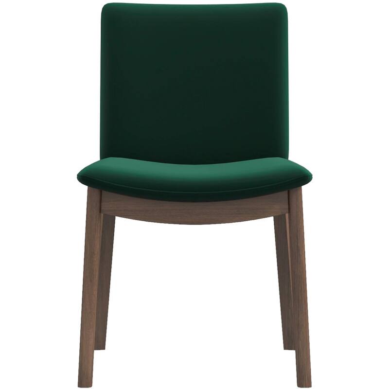 GDFStudio - Laura Mid-Century Modern Solid Wood Dining Chair Set with Upholstered Fabric, Set of 2 - 20"