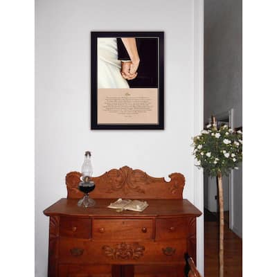 TrendyDecor4U Contemporary "I Do" Framed Print Wall Art by Bonnie Mohr