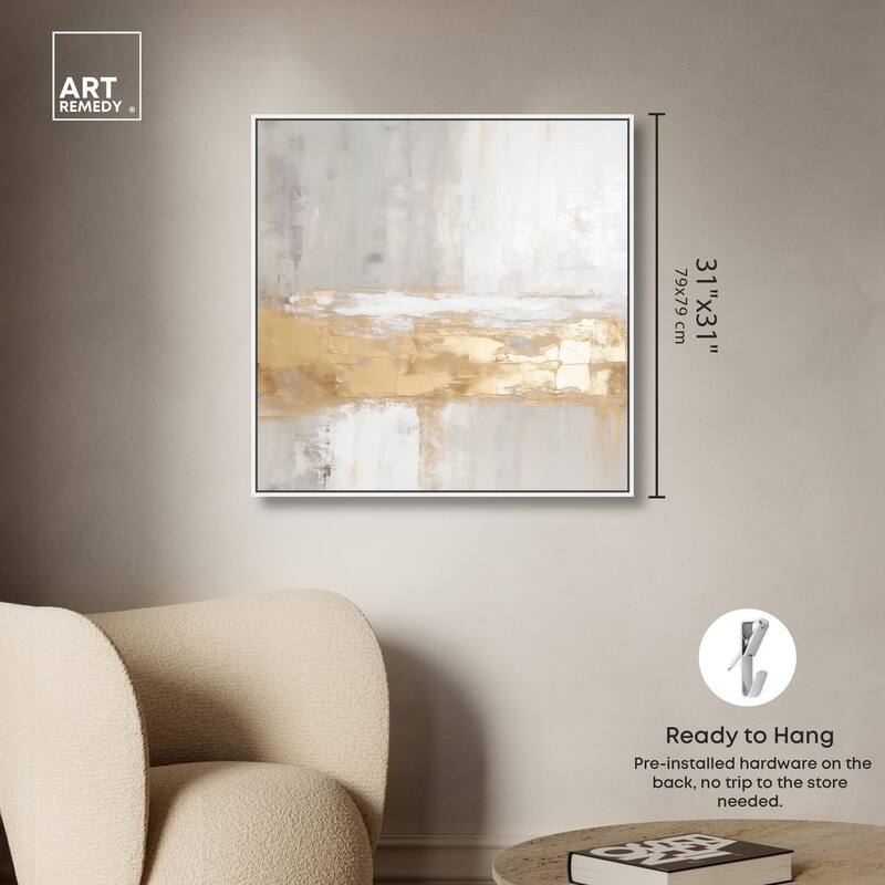 Melted Goldscape III Canvas by Art Remedy