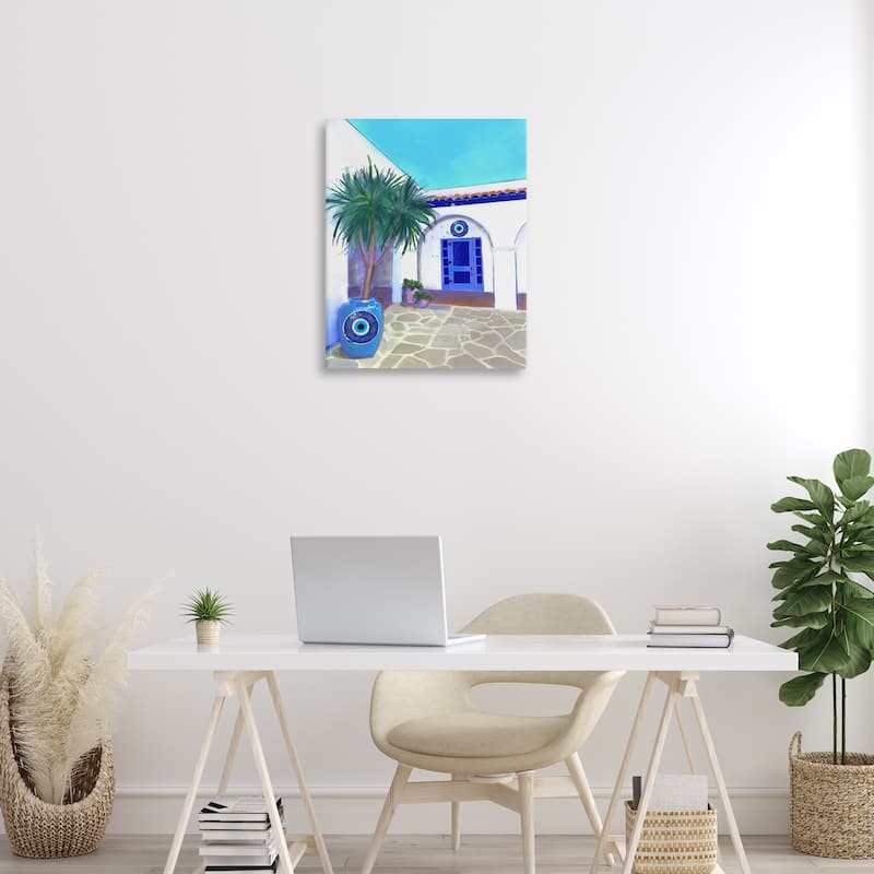 Stupell Tranquil Tropical Villa Canvas Wall Art Design By Matthew Piotrowicz