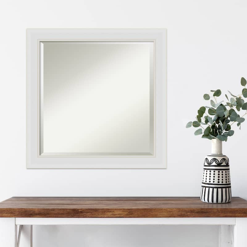 Beveled Wall Mirror - Flair Polished Nickel Frame