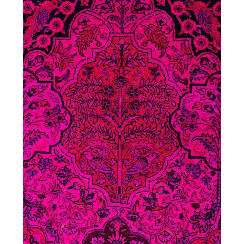 Overdyed One-of-a-Kind Hand-Knotted Area Rug - Pink - 10' 1" x 15' 7"