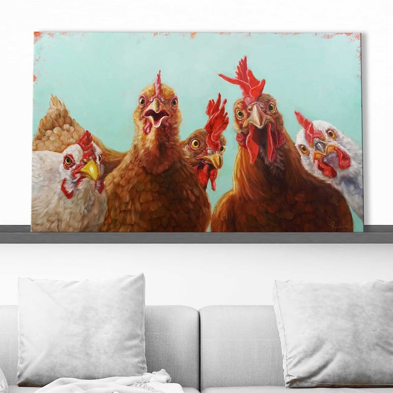 "Chicken for Dinner " by Lucia Heffernan Print on Canvas