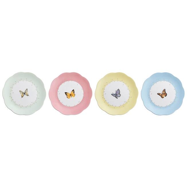 Butterfly Meadow 4-Piece Dessert Plate Set Butterfly Meadow 4-Piece Dessert Plate Set