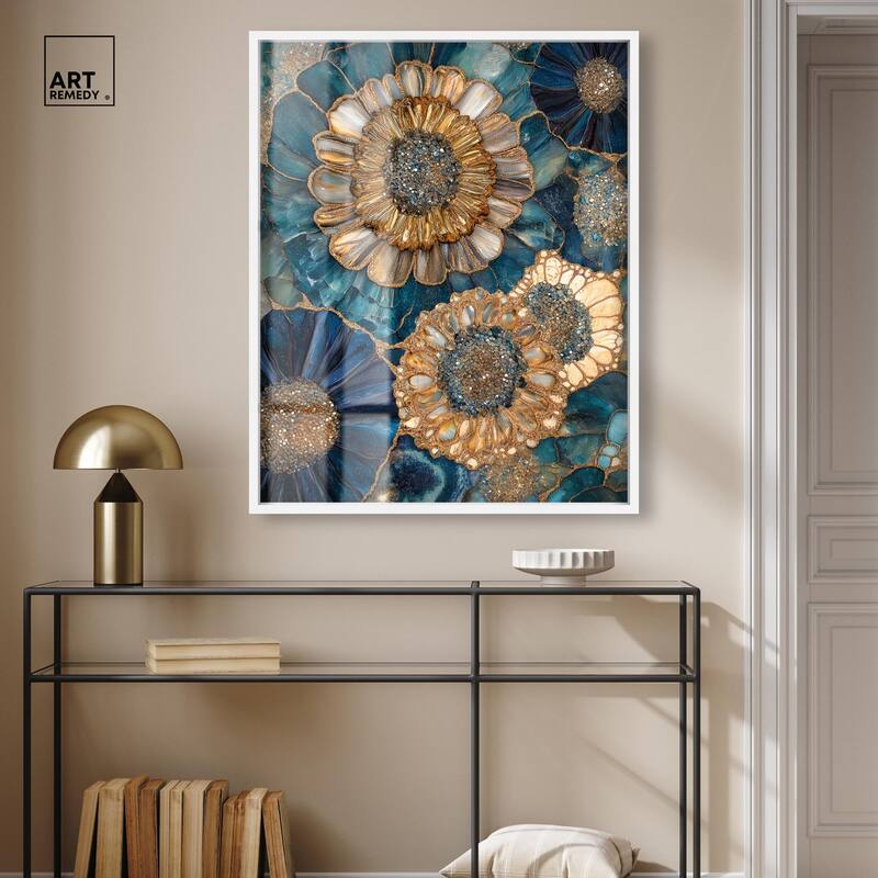 Opulent Geode I Shadowbox by Art Remedy