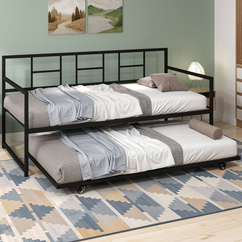 Trundle Frame Daybed - Black - Twin