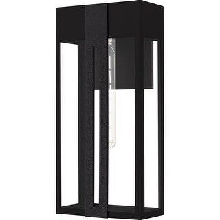 Boswell 1-Light Matte Black Outdoor Wall Lantern