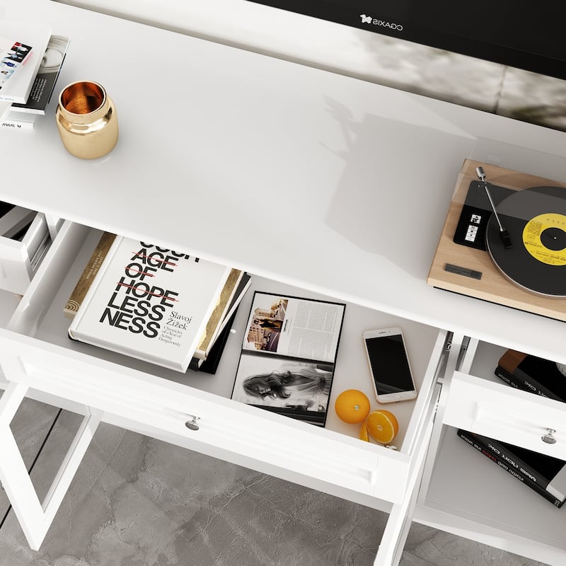 Entertainment Wall Unit /Bridge Multifunctional TV Stand Console Table