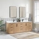 preview thumbnail 67 of 129, San Double Bath Vanity with Composite Stone Top and Mirror