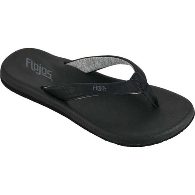 black flojos flip flops
