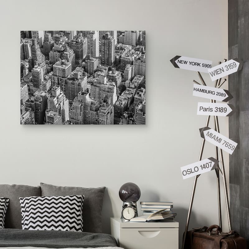 Above New York by Sossi Madzounian Canvas Art Print
