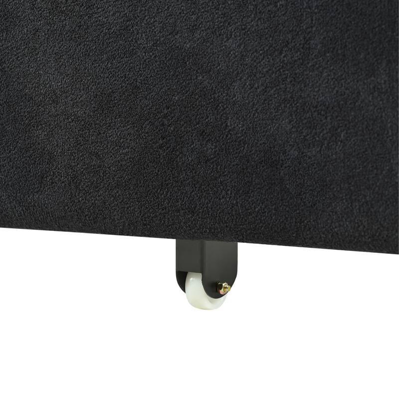 Queen Convertible Pull Out Sofa Bed, Sleeper Sofa Couch with Thicked Cushions, Loveseat Sofa with Side Storage