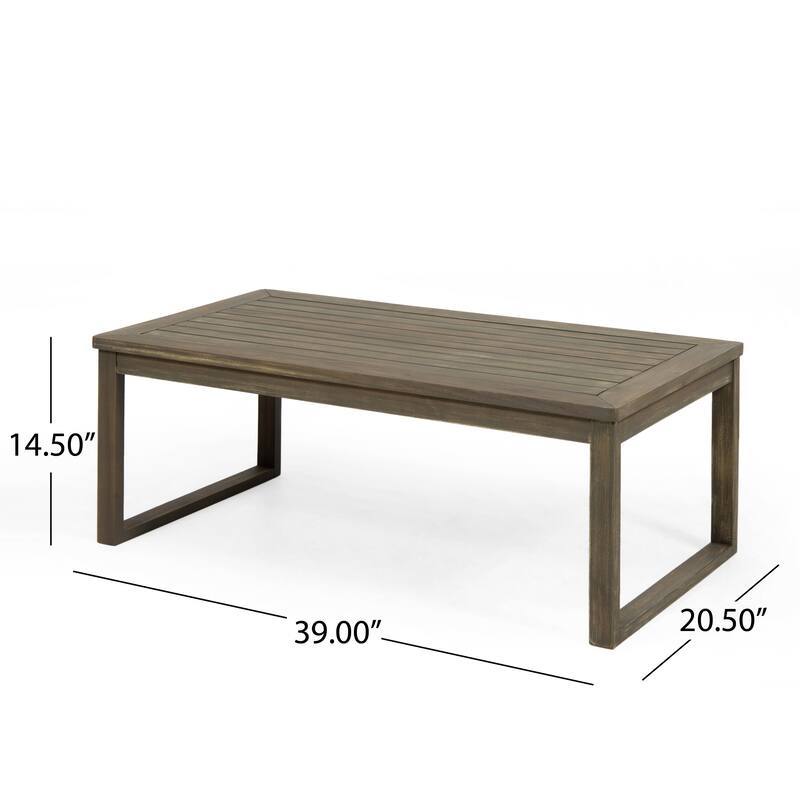 Samwell Acacia Wood Outdoor Chat Set by Christopher Knight Home