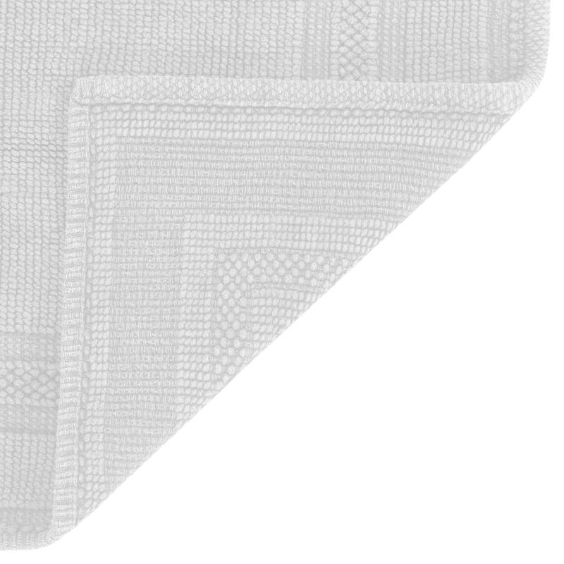 Jean Pierre Cotton Stonewash Racetrack 2-Piece Bath Rug Set